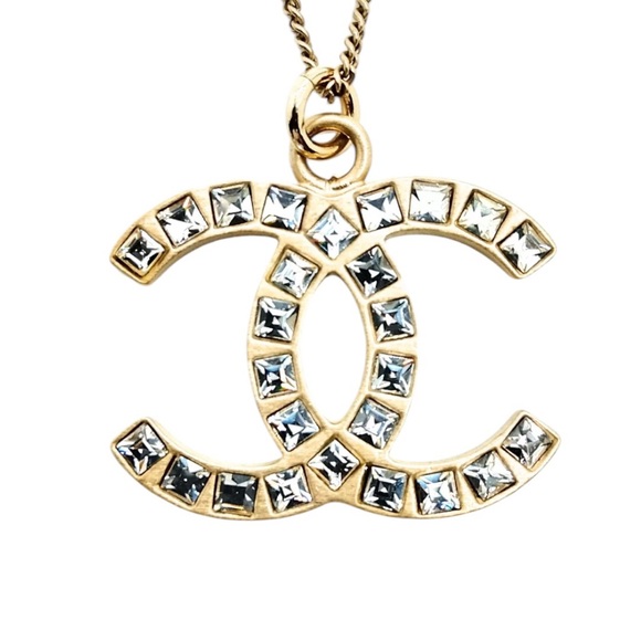 Authentic Chanel Crystal CC Necklace - Picture 1 of 8